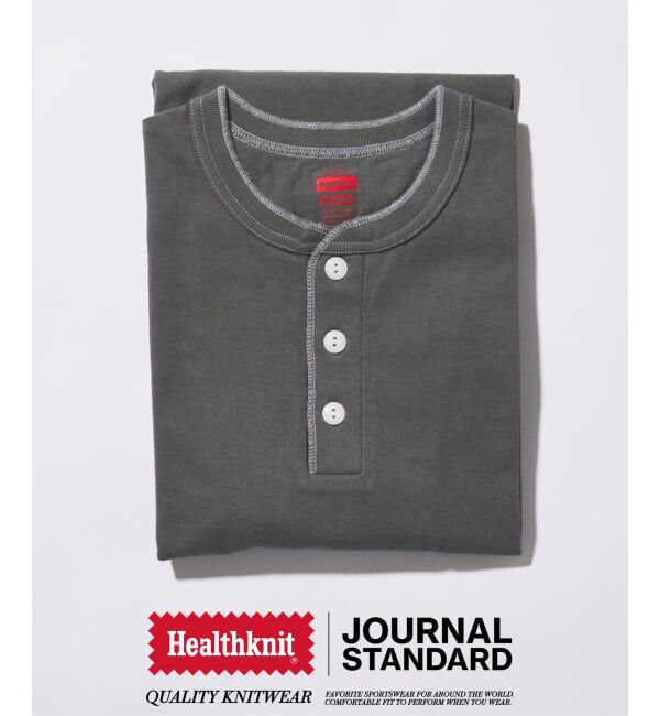 JOURNAL STANDARD「Healthknit / ヘルスニット 別注 ヘンリーネックTシャツ」|Tシャツ・カットソー|