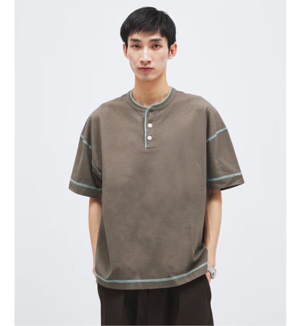 JOURNAL STANDARD「Healthknit / ヘルスニット 別注 ヘンリーネックTシャツ」|Tシャツ・カットソー|