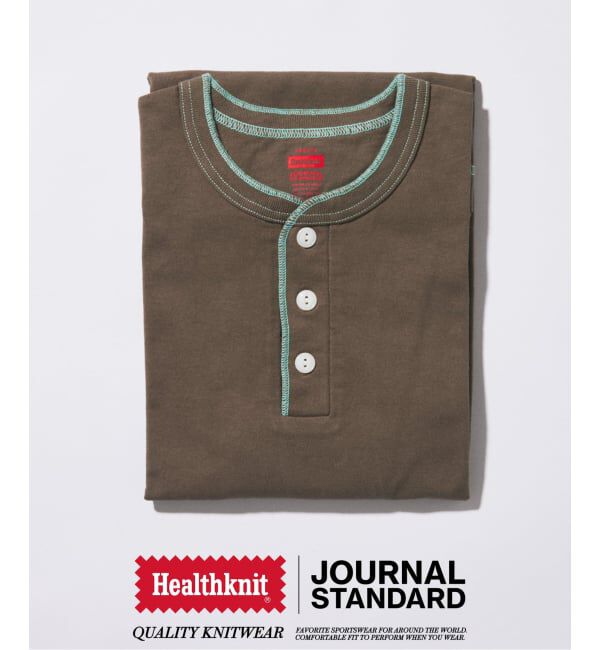 JOURNAL STANDARD「Healthknit / ヘルスニット 別注 ヘンリーネックTシャツ」|Tシャツ・カットソー|