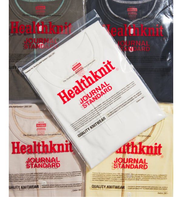 JOURNAL STANDARD「Healthknit / ヘルスニット 別注 ヘンリーネックTシャツ」|Tシャツ・カットソー|