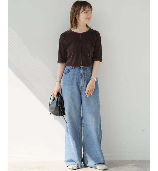 JOURNAL STANDARD relume「バイカラーベロアTEE」|Tシャツ・カットソー|