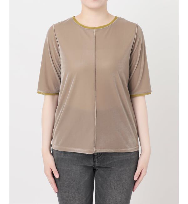 JOURNAL STANDARD relume「バイカラーベロアTEE」|Tシャツ・カットソー|