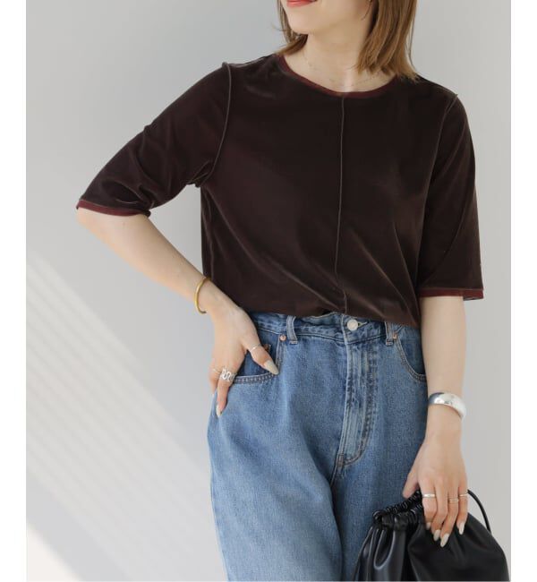 JOURNAL STANDARD relume「バイカラーベロアTEE」|Tシャツ・カットソー|