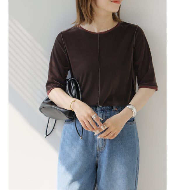 JOURNAL STANDARD relume「バイカラーベロアTEE」|Tシャツ・カットソー|