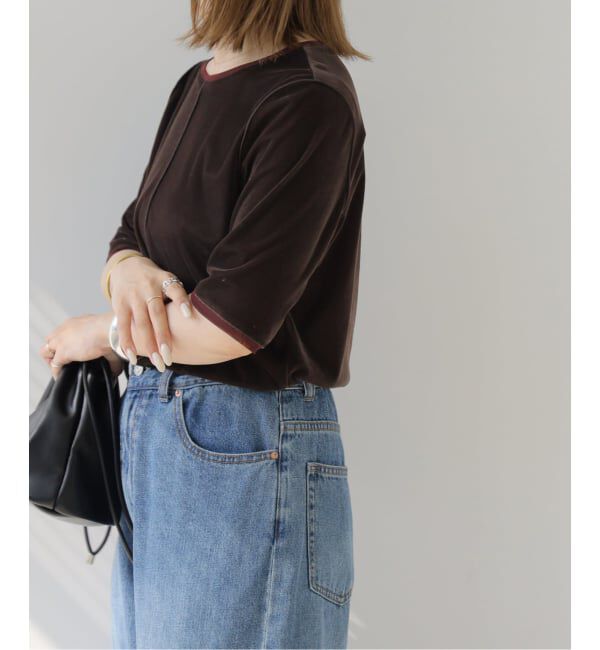 JOURNAL STANDARD relume「バイカラーベロアTEE」|Tシャツ・カットソー|