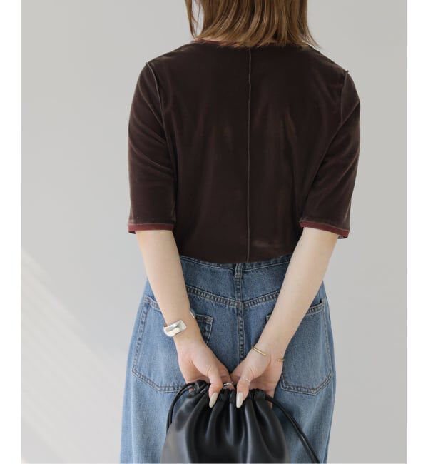 JOURNAL STANDARD relume「バイカラーベロアTEE」|Tシャツ・カットソー|