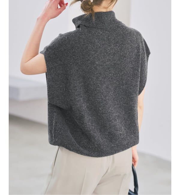 Spick and Span「《新色有り / 追加》オフタートルニットベスト」|ベスト・ジレ|
