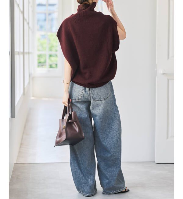 Spick and Span「《新色有り / 追加》オフタートルニットベスト」|ベスト・ジレ|