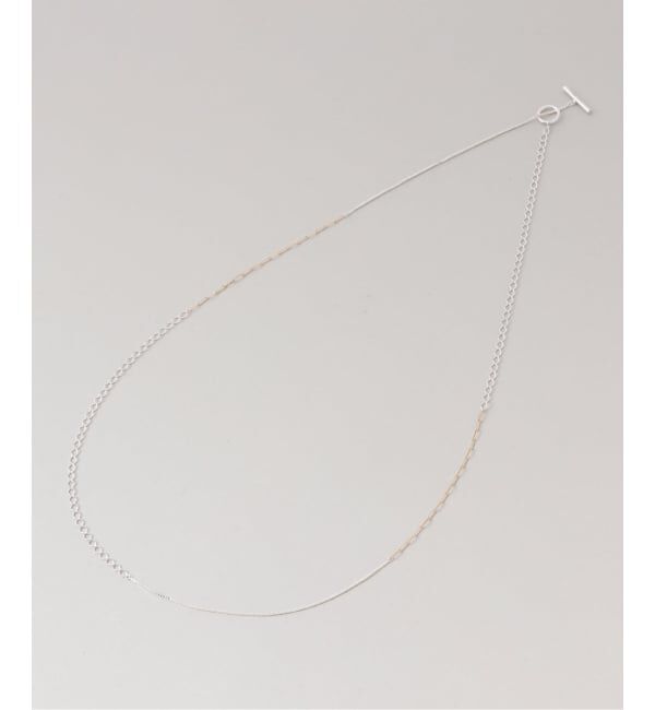 Spick and Span「【SAMH by LILAS】バイカラーチェーンロングネックレスK10*SV」|ネックレス|