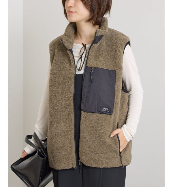 U by SPICK&SPAN「《予約》TAION / タイオン MOUNTAIN BOA FLEECE HIGH NECK VEST」|その他|
