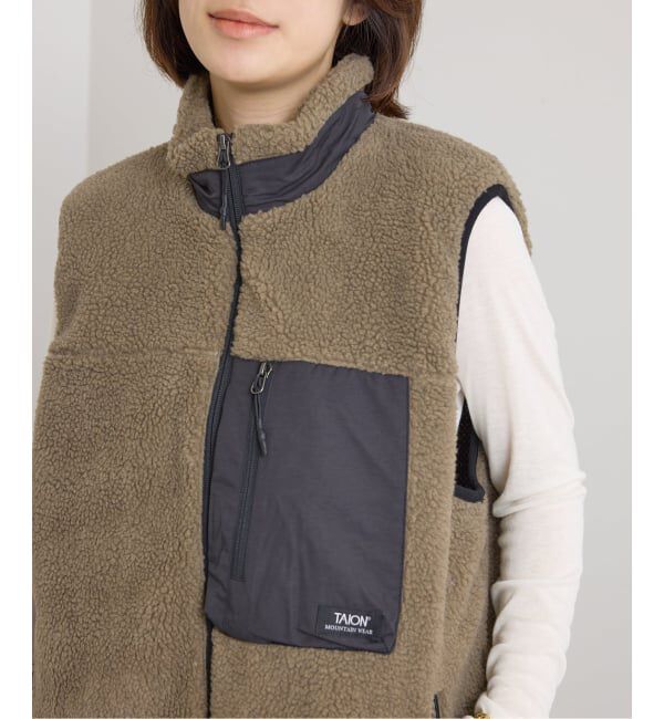 U by SPICK&SPAN「《予約》TAION / タイオン MOUNTAIN BOA FLEECE HIGH NECK VEST」|その他|