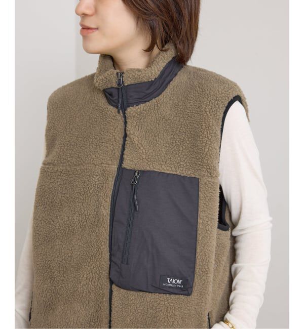 U by SPICK&SPAN「《予約》TAION / タイオン MOUNTAIN BOA FLEECE HIGH NECK VEST」|その他|