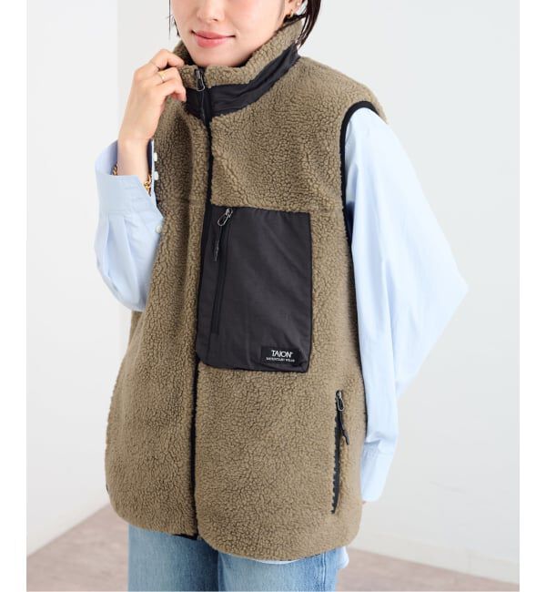 U by SPICK&SPAN「《予約》TAION / タイオン MOUNTAIN BOA FLEECE HIGH NECK VEST」|その他|