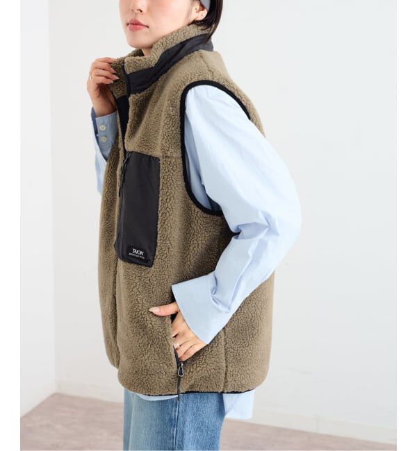 U by SPICK&SPAN「《予約》TAION / タイオン MOUNTAIN BOA FLEECE HIGH NECK VEST」|その他|