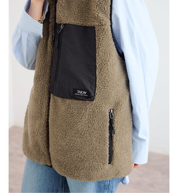U by SPICK&SPAN「《予約》TAION / タイオン MOUNTAIN BOA FLEECE HIGH NECK VEST」|その他|