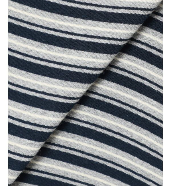 U by SPICK&SPAN「《追加予約》マルチボーダーフリルドッキングプルオーバー」|Tシャツ・カットソー|