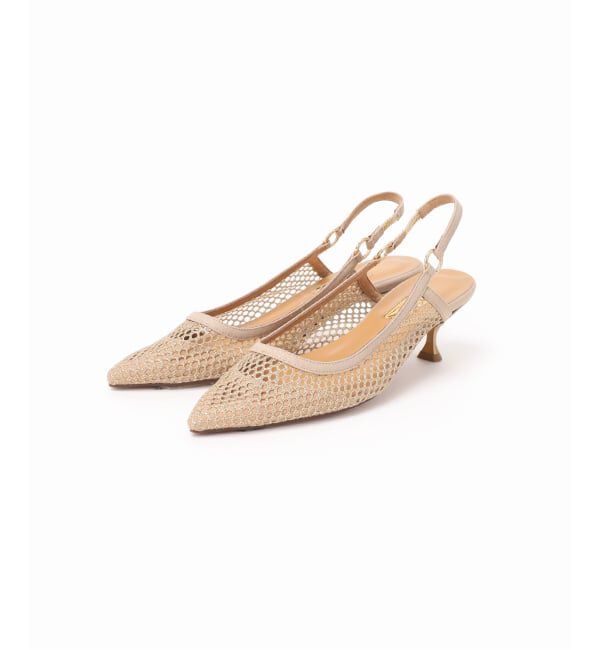 GRISE「《追加/WEB+一部店舗限定》GRISE5cmポインテッドメッシュスリングバック」|パンプス|