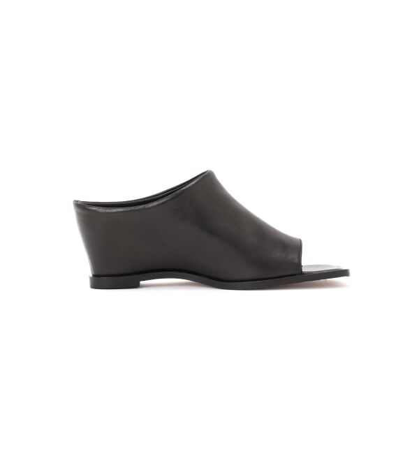 GRISE「《WEB+一部店舗限定》GRISE6cmレザーハイバンプウェッジミュールサンダル」|サンダル|
