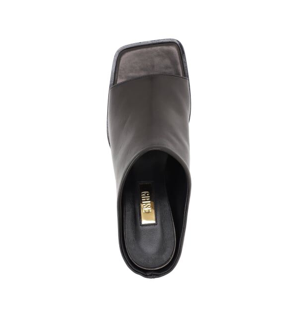 GRISE「《WEB+一部店舗限定》GRISE6cmレザーハイバンプウェッジミュールサンダル」|サンダル|