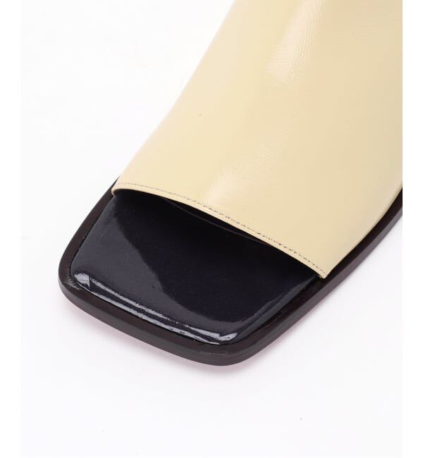 GRISE「《WEB+一部店舗限定》GRISE6cmレザーハイバンプウェッジミュールサンダル」|サンダル|