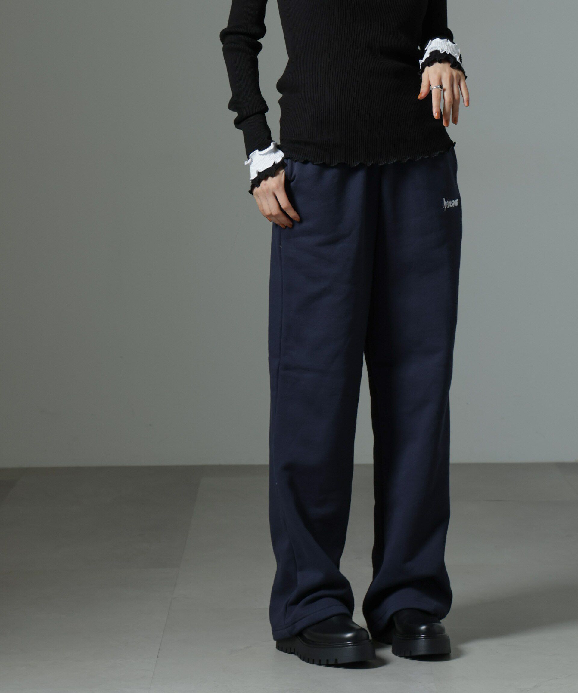 NANO universe「OperaSPORT/RAYAN UNISEX SWEATPANTS」|チノ|ネイビー