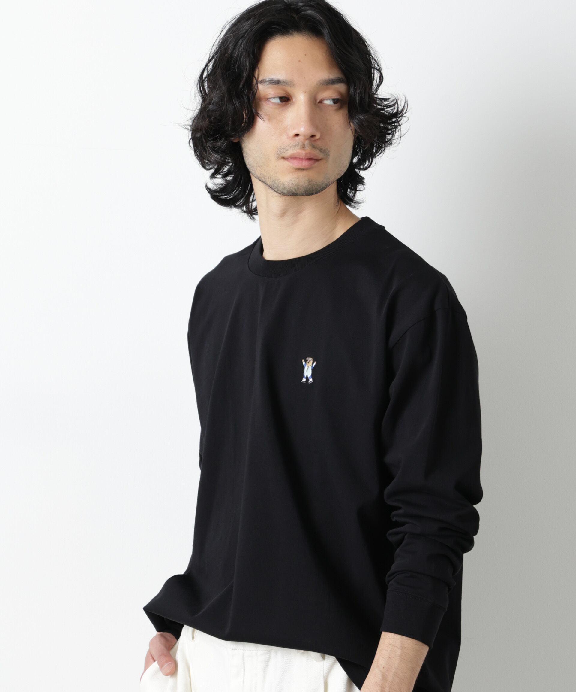 NANO universe「ナノベアＴシャツ 長袖 スピードスケート」|Tシャツ・カットソー|パターン43