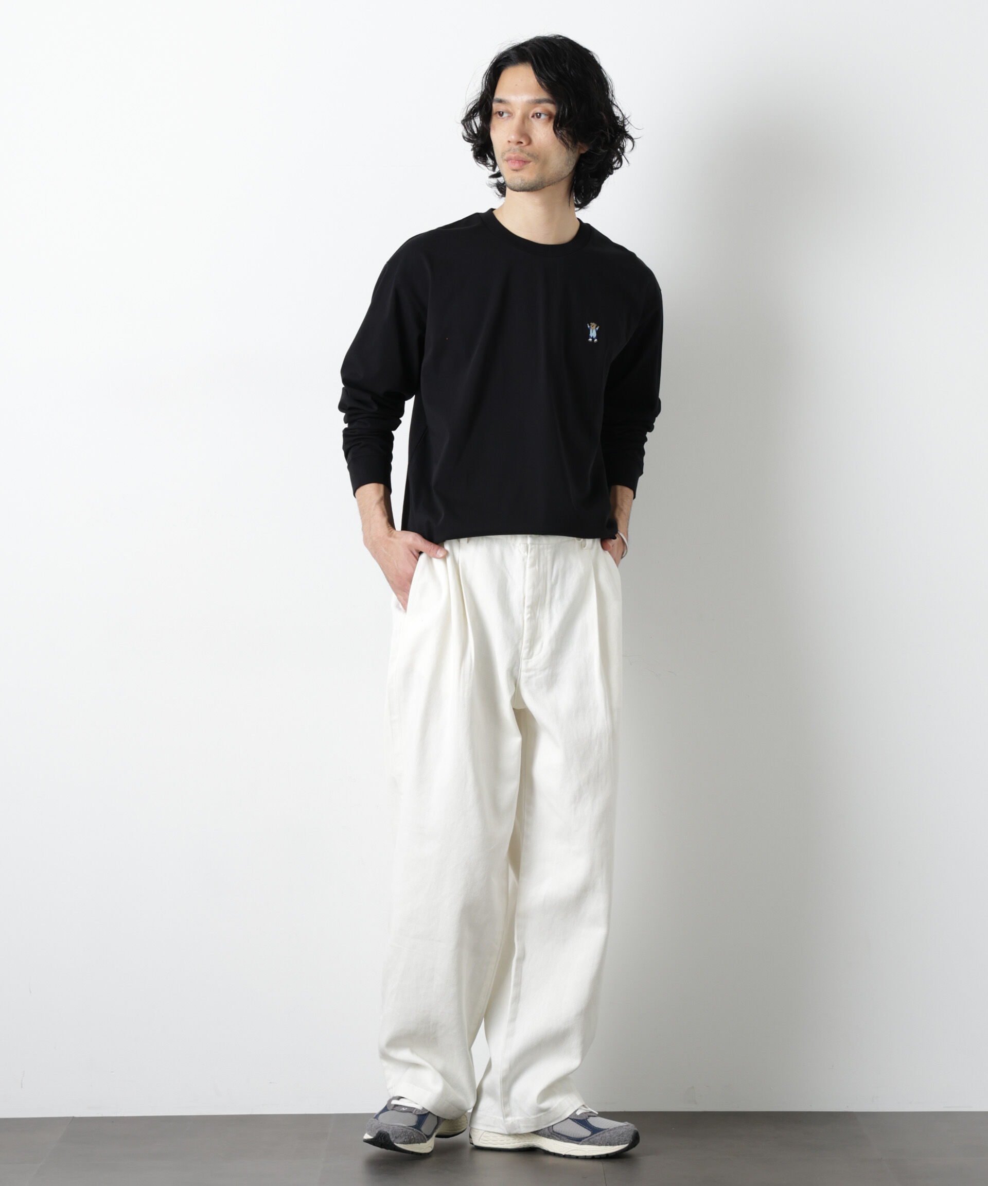NANO universe「ナノベアＴシャツ 長袖 スピードスケート」|Tシャツ・カットソー|