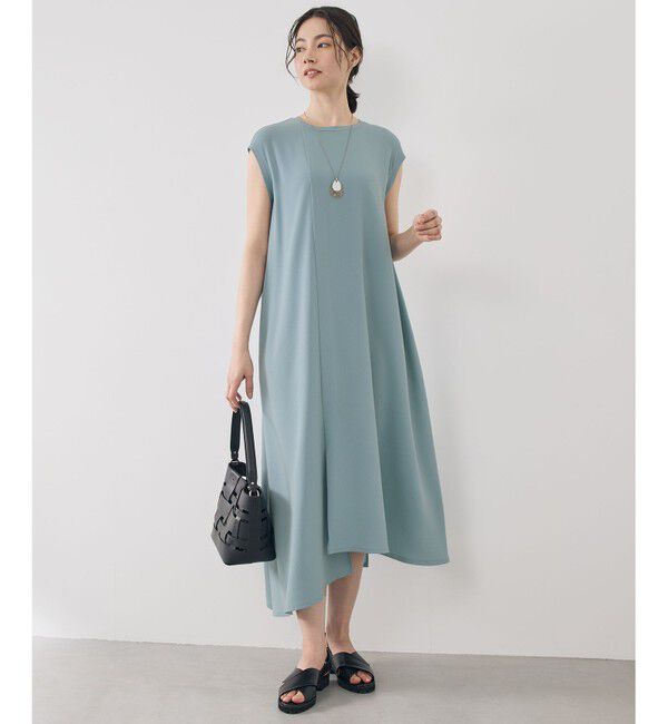 自由区「【カタログ掲載・WEB先行販売】ストレッチアムンゼン ワンピース」|ワンピース|サックス