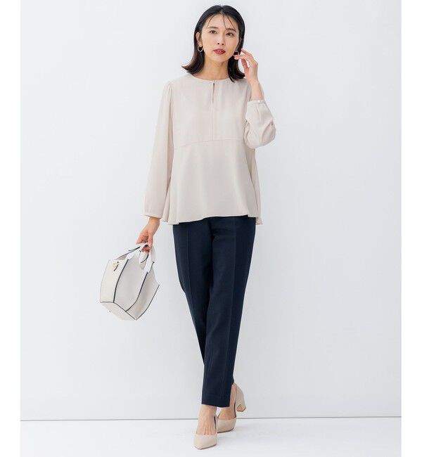 23区「【Oggi2月号掲載/新色追加】TRストレッチギャバ テーパードパンツ」|その他|