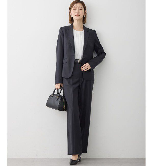 23区「【セットアップ着用】ファインネスウール ワイド パンツ」|その他|