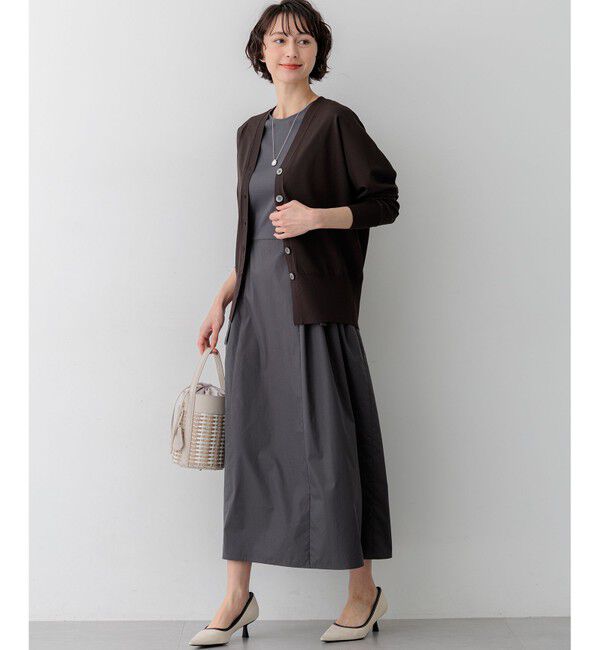 23区「【LEE掲載】レーヨンポリエステルストレッチ Vネック カーディガン」|カーディガン|