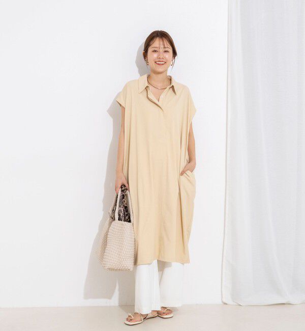 NOLLEY'S「ウォッシャブル襟付きコクーンワンピース」|ワンピース|