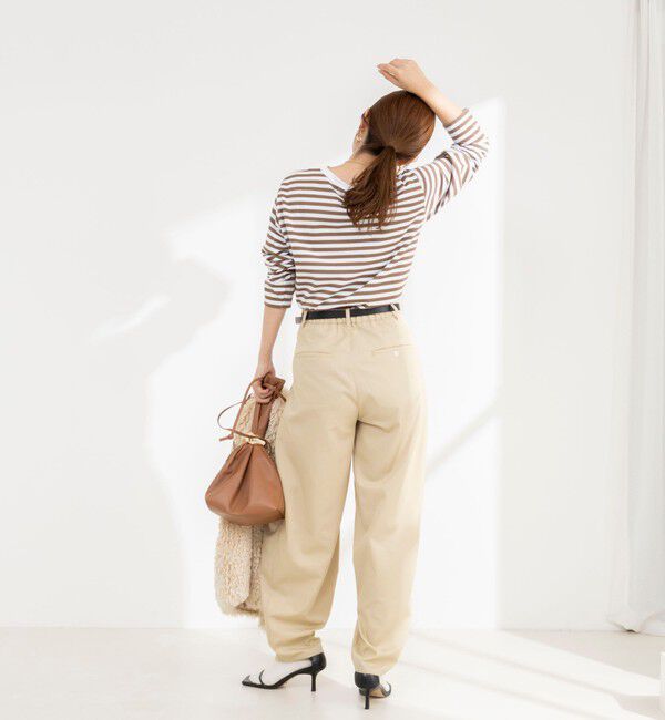 Rie Miller「ウォッシャブルロングスリーブＴシャツGIZA COTTON」|Tシャツ・カットソー|