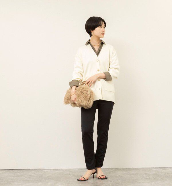 NOLLEY'S sophi「【WEB限定】《手洗い可能》総針ビックVネックカーディガン」|カーディガン|