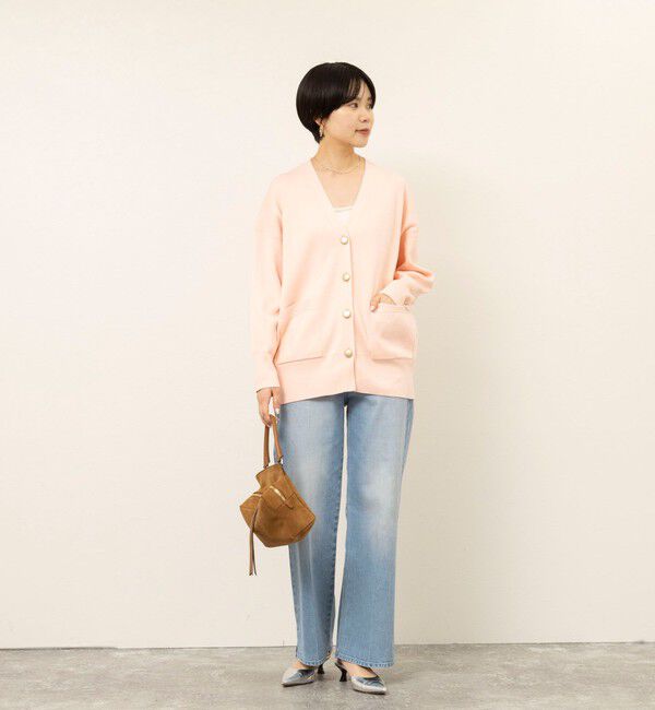 NOLLEY'S sophi「【WEB限定】《手洗い可能》総針ビックVネックカーディガン」|カーディガン|