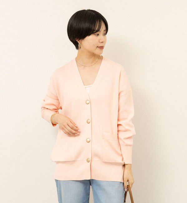 NOLLEY'S sophi「【WEB限定】《手洗い可能》総針ビックVネックカーディガン」|カーディガン|