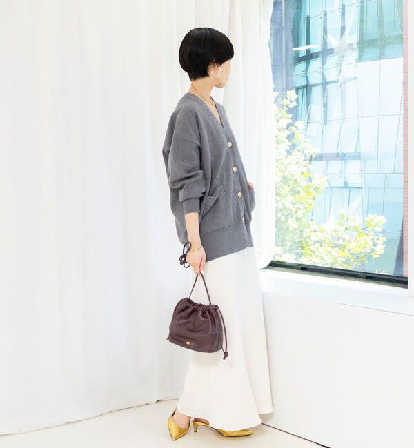 NOLLEY'S sophi「【WEB限定】《手洗い可能》総針ビックVネックカーディガン」|カーディガン|