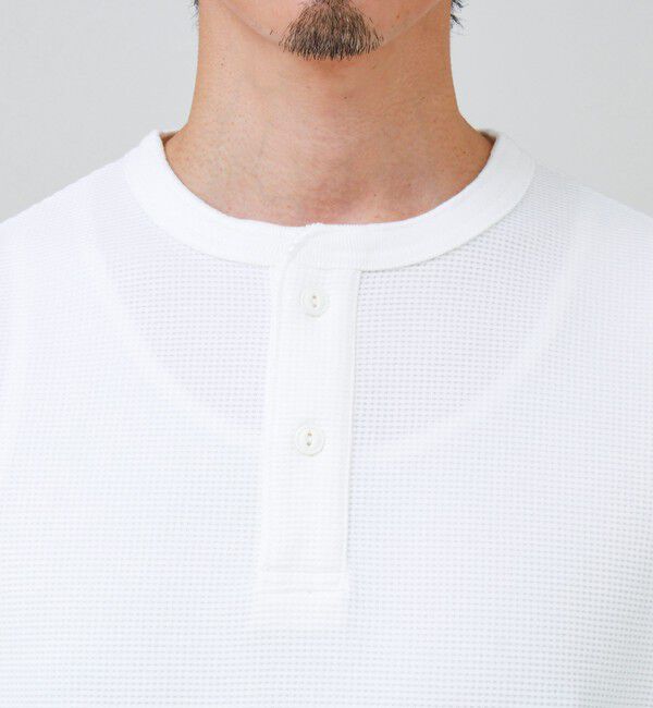 GLOSTER「ワッフルヘンリーネックロンＴ」|Tシャツ・カットソー|