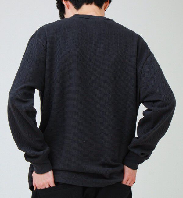 GLOSTER「ワッフルヘンリーネックロンＴ」|Tシャツ・カットソー|