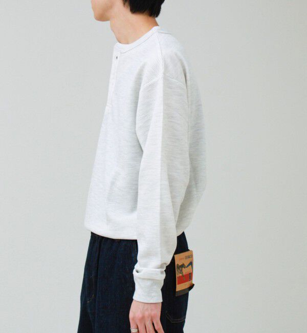 GLOSTER「ワッフルヘンリーネックロンＴ」|Tシャツ・カットソー|