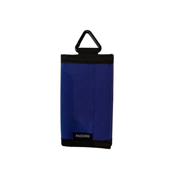 GLOSTER「【PACKING/パッキング】MINI WALLET ミニウォレット 三つ折り財布」|財布|ブルー