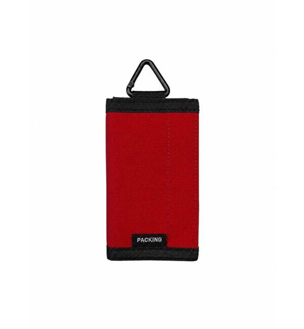 GLOSTER「【PACKING/パッキング】MINI WALLET ミニウォレット 三つ折り財布」|財布|レッド