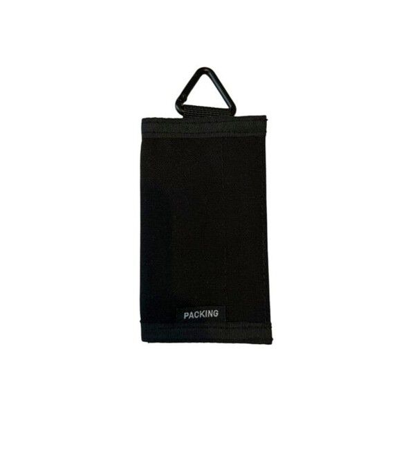 GLOSTER「【PACKING/パッキング】MINI WALLET ミニウォレット 三つ折り財布」|財布|ブラック
