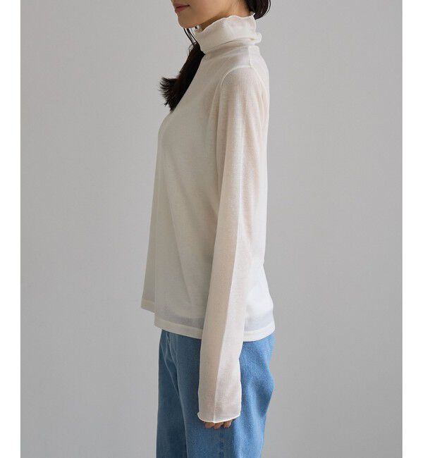 Rope&rsquo;Picnic「ラメシアーリブタートルトップス」|Tシャツ・カットソー|