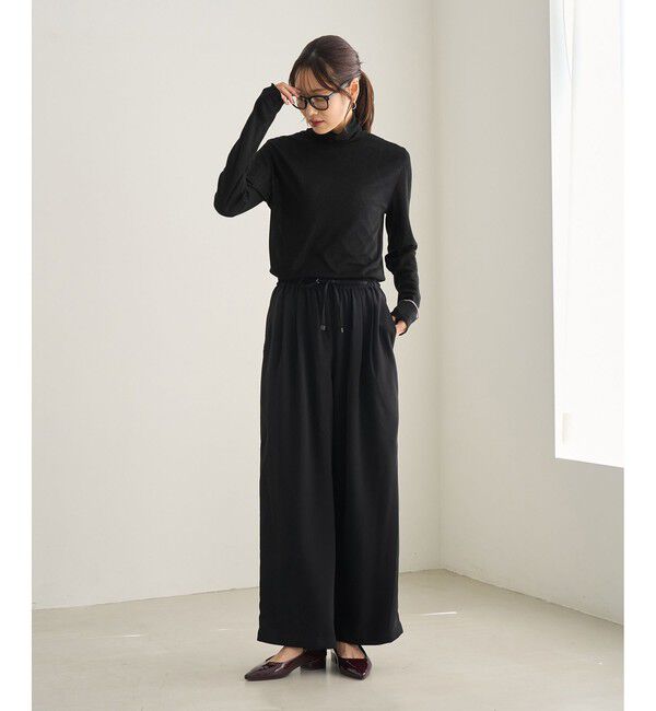 Rope&rsquo;Picnic「ラメシアーリブタートルトップス」|Tシャツ・カットソー|