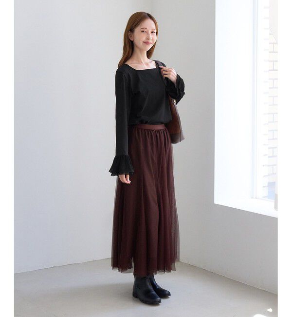 Rope&rsquo;Picnic「アソート袖切り替えインナートップス/レース・プリーツ・ギャザー」|Tシャツ・カットソー|