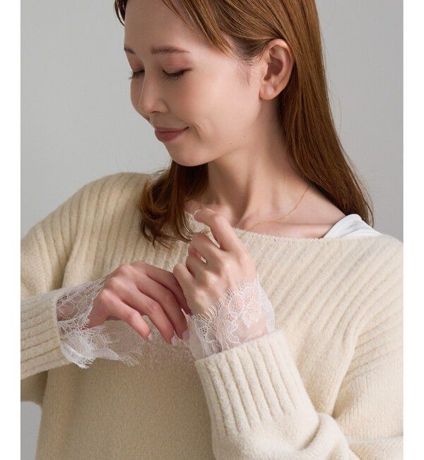 Rope&rsquo;Picnic「アソート袖切り替えインナートップス/レース・プリーツ・ギャザー」|Tシャツ・カットソー|