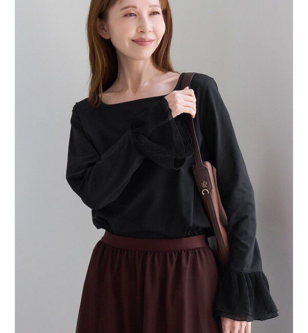 Rope&rsquo;Picnic「アソート袖切り替えインナートップス/レース・プリーツ・ギャザー」|Tシャツ・カットソー|