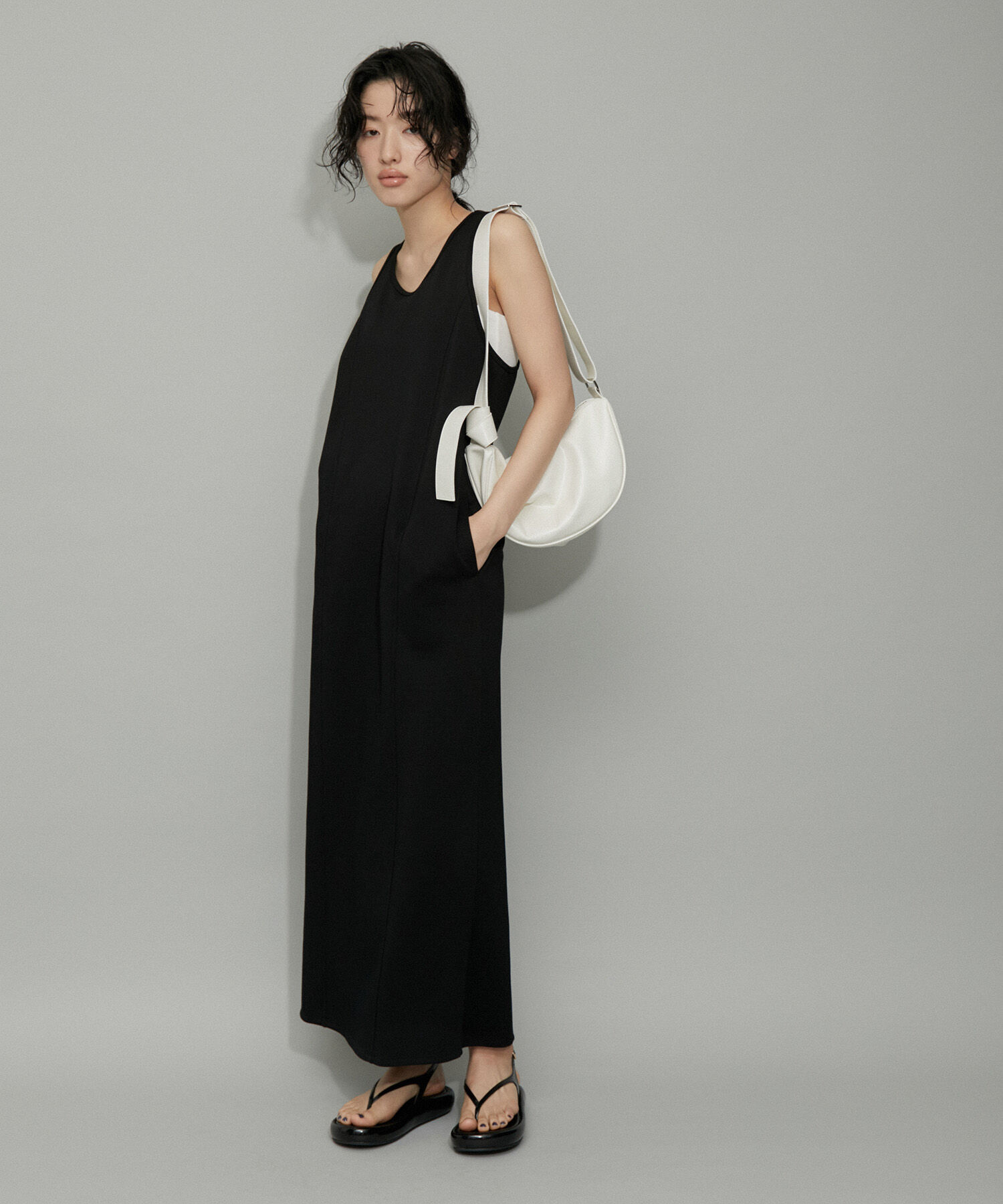 ADAM ET ROPE'「【再入荷・WEB限定・セットアイテム】パターンニットジレコンビワンピース」|ワンピース|