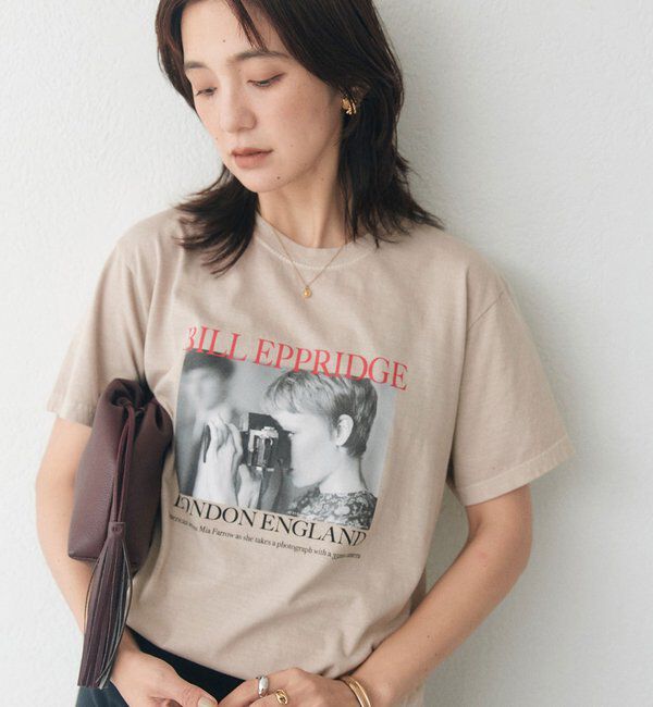  「【LIFE PC】 Focus Photo Tee」|Tシャツ・カットソー|ベージュ